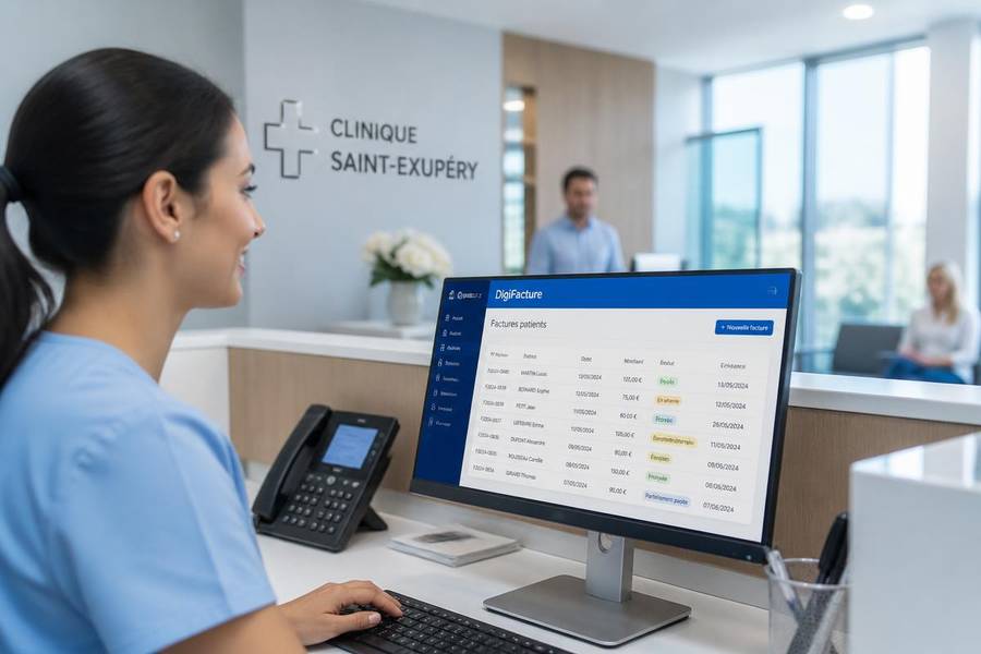 Cliniques & polycliniques — logiciel DigiFacture utilisé sur le terrain