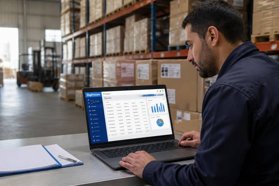 Import & distribution — logiciel DigiFacture utilisé sur le terrain